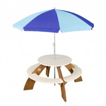 Orion rund bænk med parasol