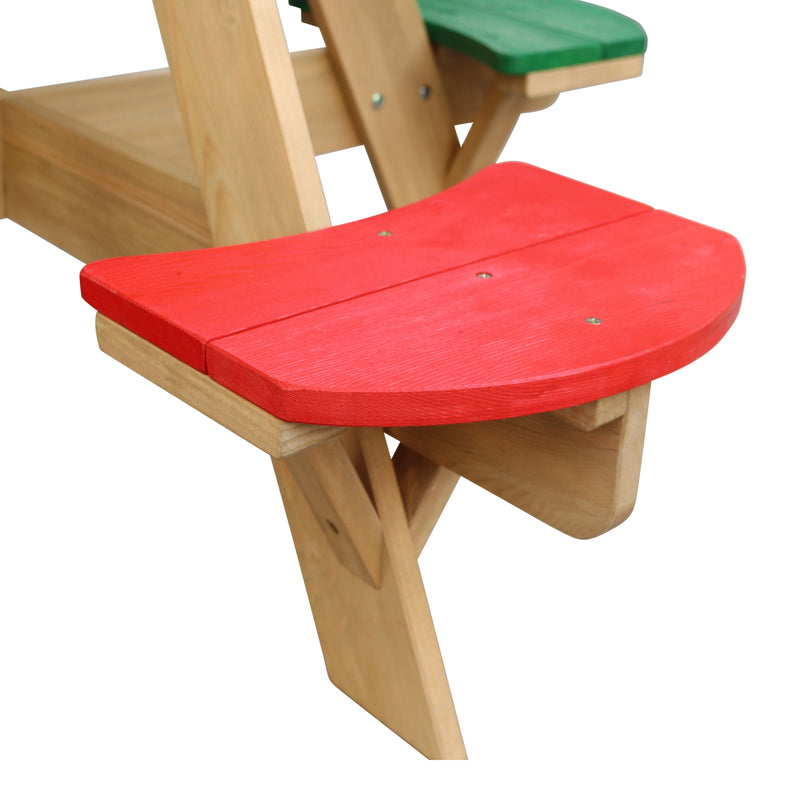 AXI UFO Picnicbord Rundt - Regnbue