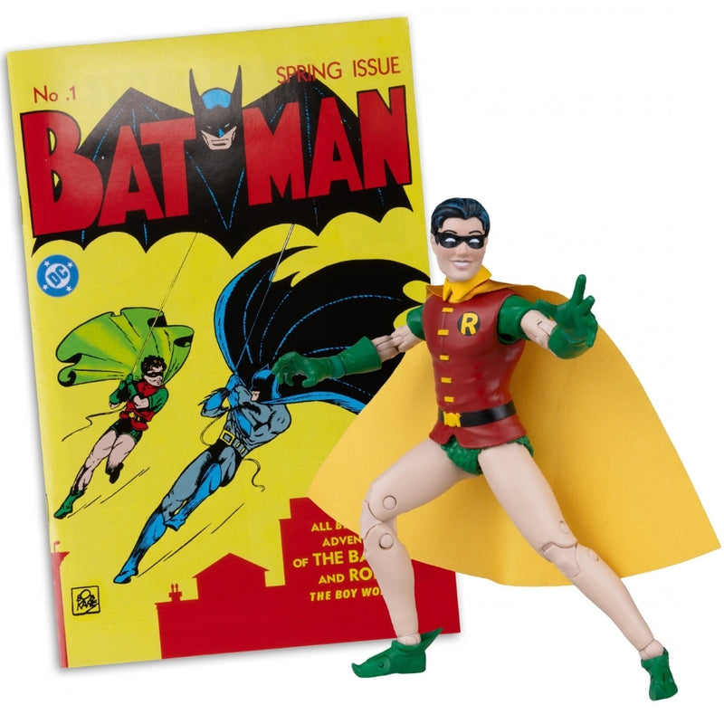 DC Direct Robin Dick Grayson (Batman #1) 7 tommer actionfigur med tegneserie McFarlane Toys (Red Platinum Edition)