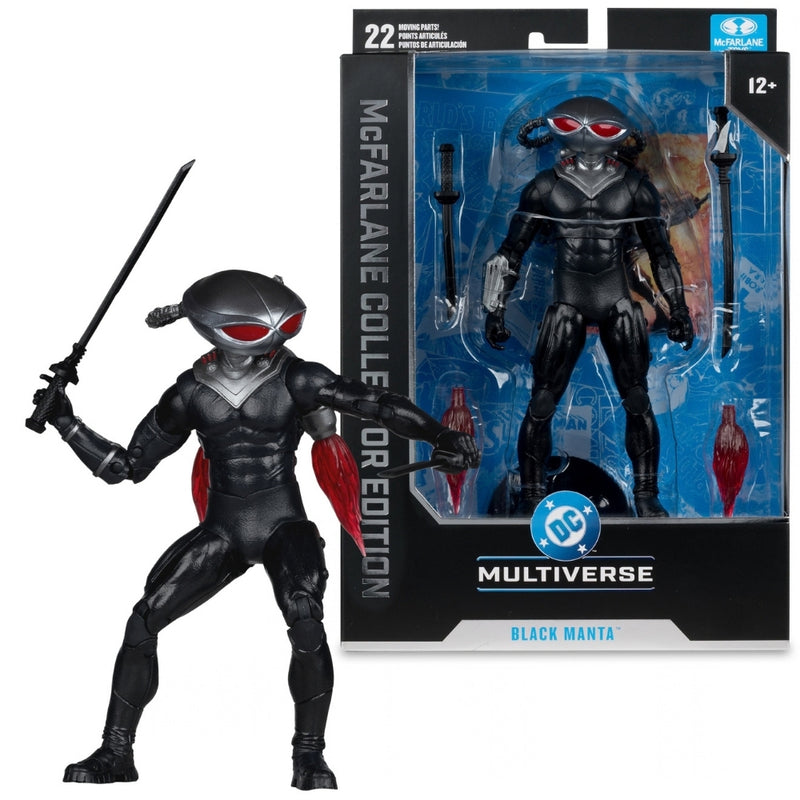 DC Multiverse Black Manta (DC Classic) 7 tommer deluxe actionfigur McFarlane Collector Edition #68