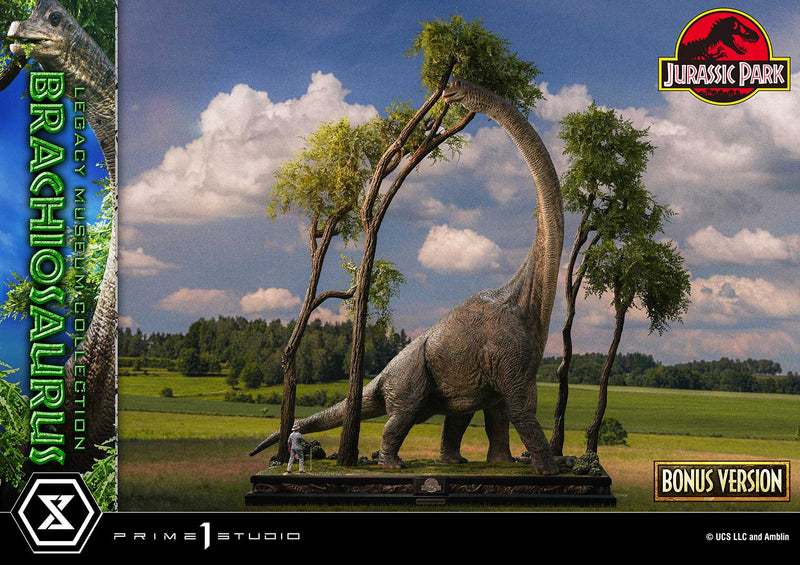 Prime 1 Studio Legacy Museum Collection Jurassic Park (Film) Brachiosaurus 1/15-skala Bonus Version