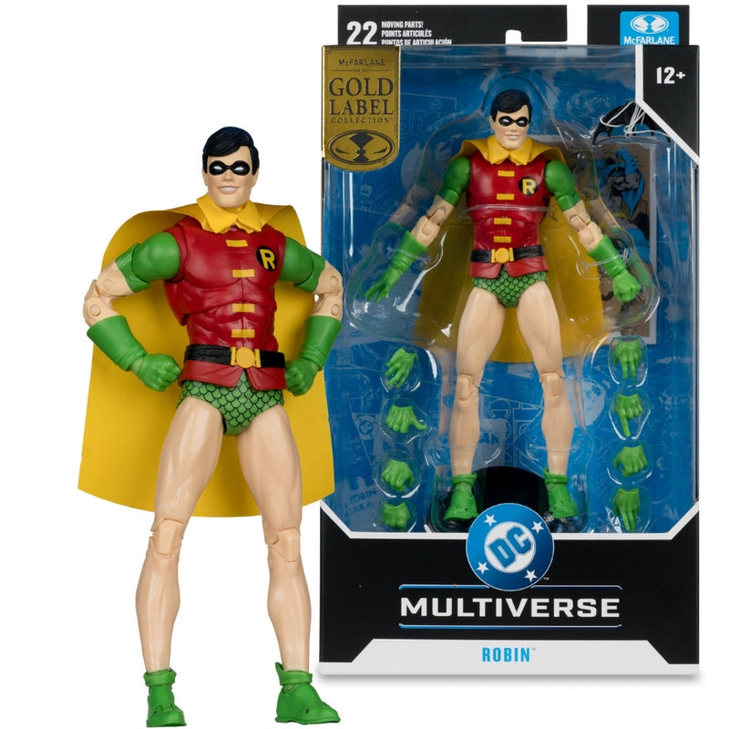 DC Multiverse Robin (Silver Age) 7 tommer actionfigur Gold Label McFarlane Toys