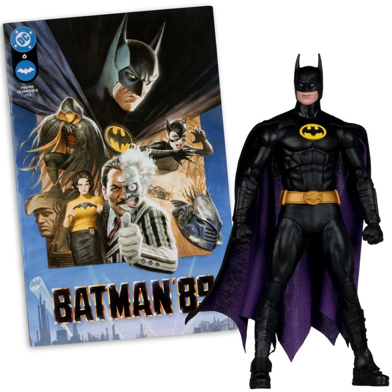 DC DIRECT 7 tommer figur med tegneserie - WV13 - BATMAN (BATMAN 89)