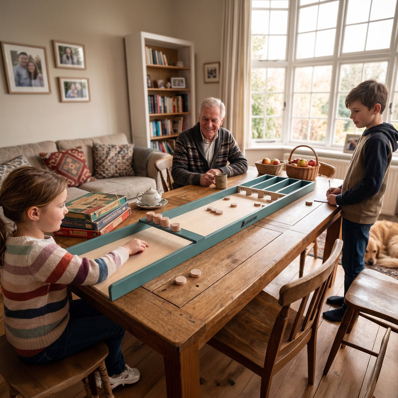 Cougar Mini Shuffleboard 120 cm Brun/Grøn