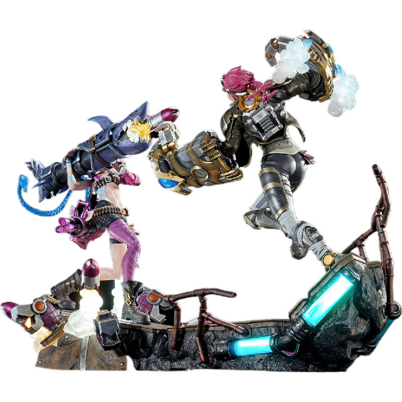 PureArts League of Legends - Jinx & Vi statuesæt skala 1/6
