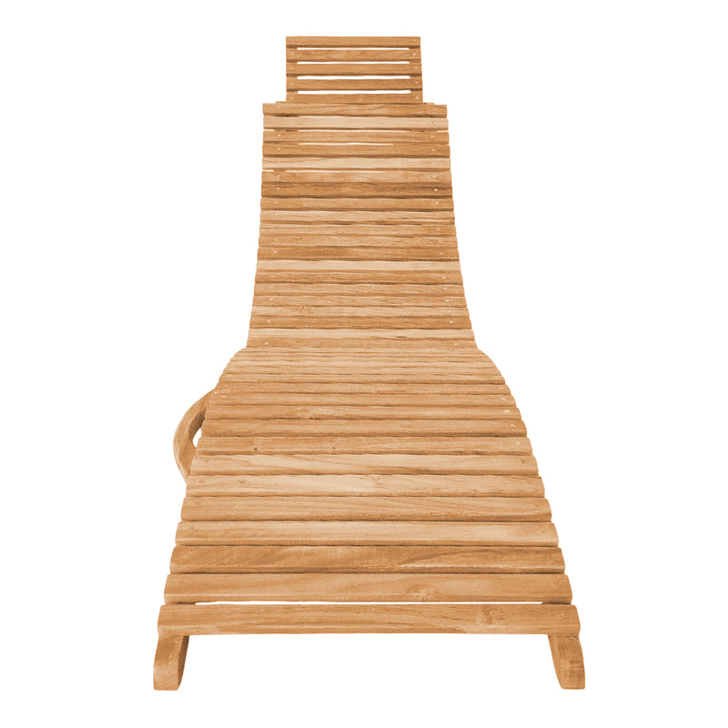 AXI Manny Teak buet Liggestol sammenklappelig