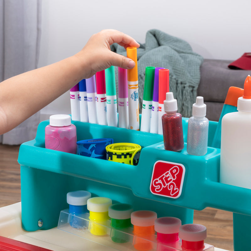 Step2 Flip & Doodle Easel Desk med skammel