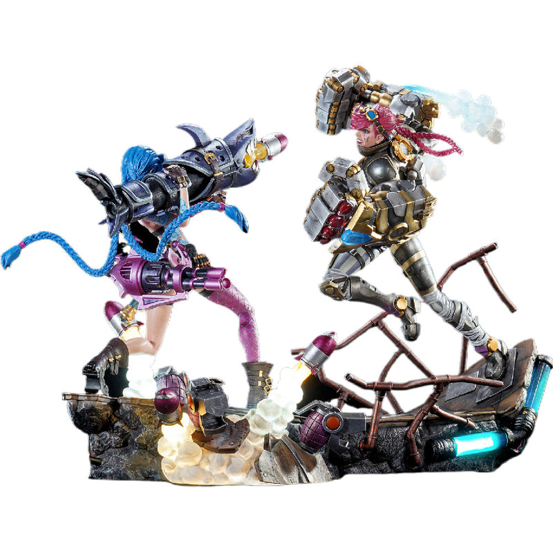 PureArts League of Legends - Jinx & Vi statuesæt skala 1/6