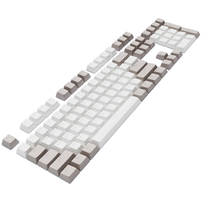 Dark Project KS-48 tastaturtaster (keycaps) PBT, ENG/RU/UA, grå/hvid