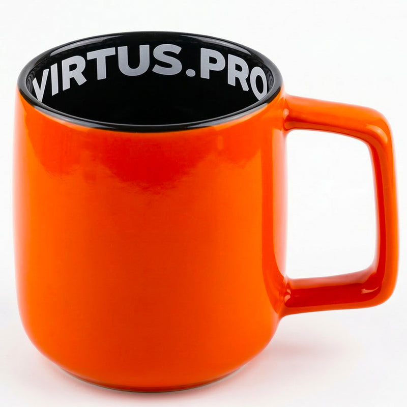 Virtus.pro keramikkrus med logo, 430 ml, orange