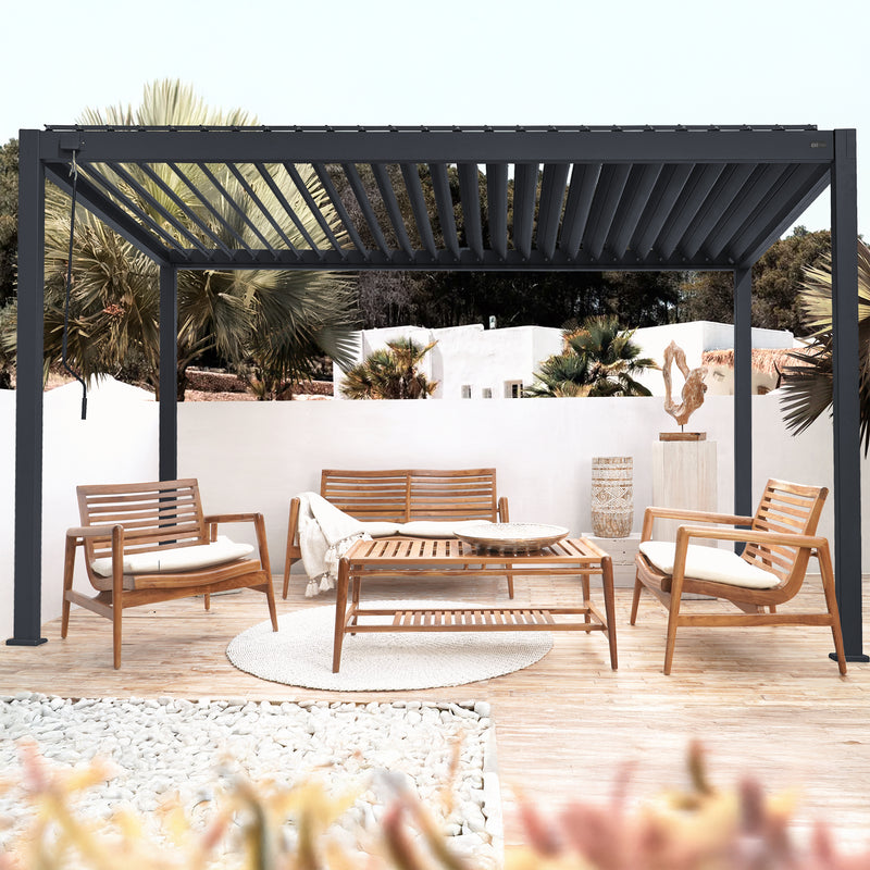 AXI Raya Aluminium Pergola 300 x 400 cm - Antracit
