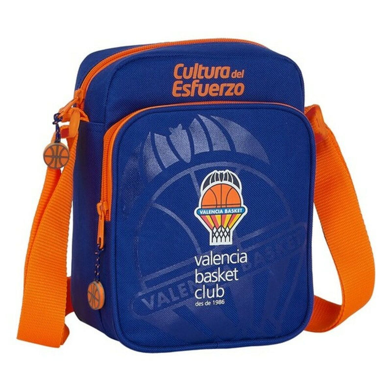 Skuldertasker Valencia Basket M672 Blå Orange 16 x 22 x 6 cm