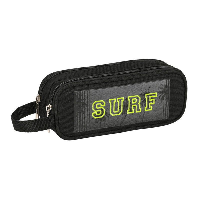 Dobbelt carry-all Safta Surf Sort (21 x 8 x 6 cm)