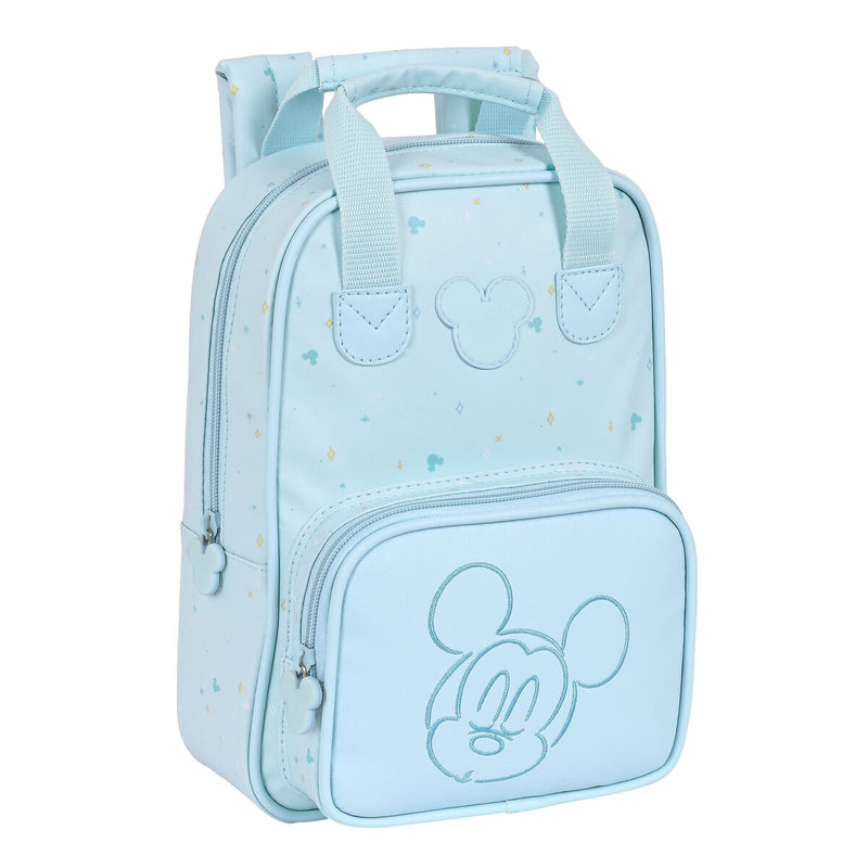 Skoletaske Mickey Mouse Clubhouse Lyseblå 20 x 28 x 8 cm