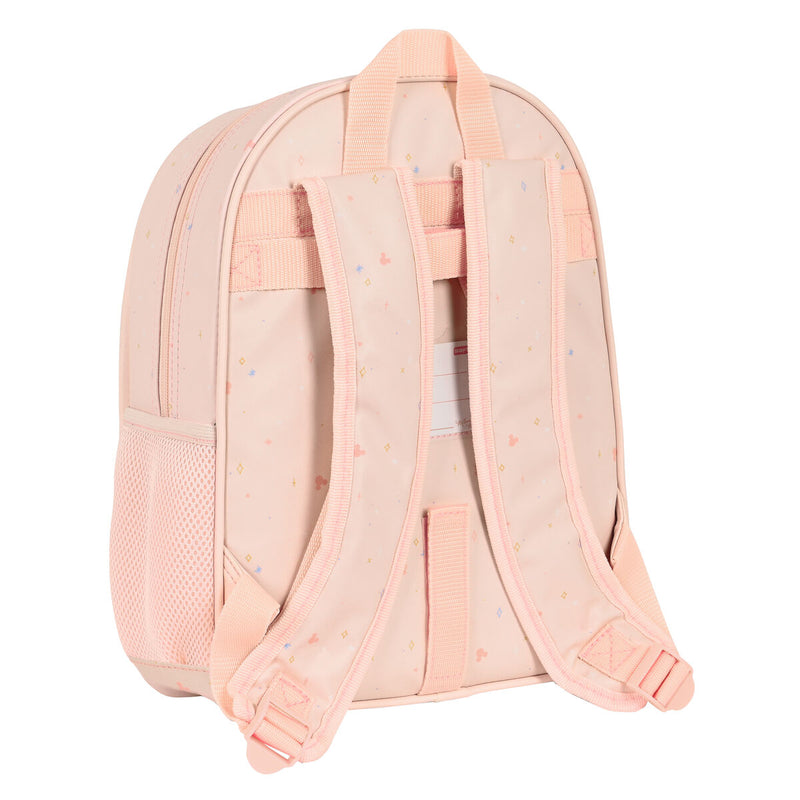 Skoletaske Minnie Mouse Baby Pink (28 x 34 x 10 cm)