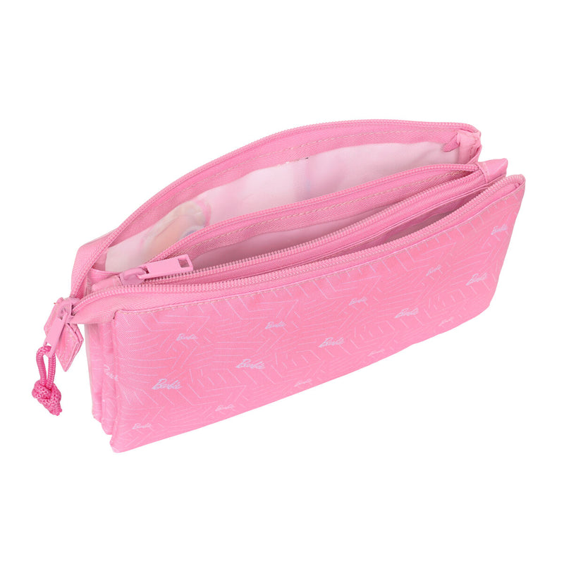 Tredobbelt bæretaske Barbie Girl Pink 22 x 12 x 3 cm