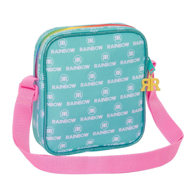 Skuldertaske Rainbow High Paradise Turkisblå 16 x 18 x 4 cm