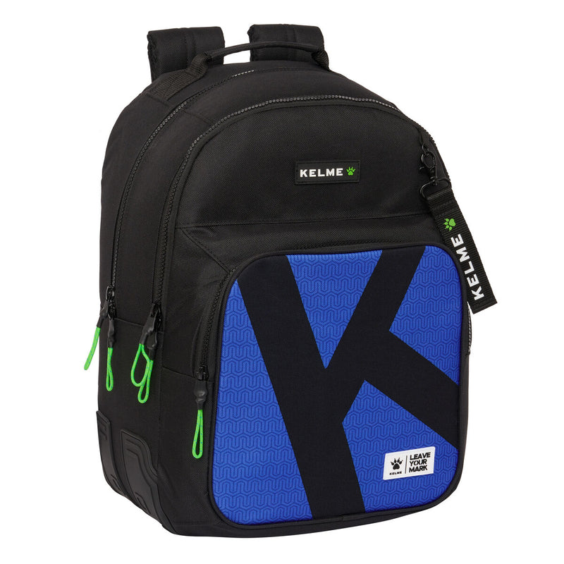 Skoletaske Kelme Royal Blå Sort 32 x 42 x 15 cm