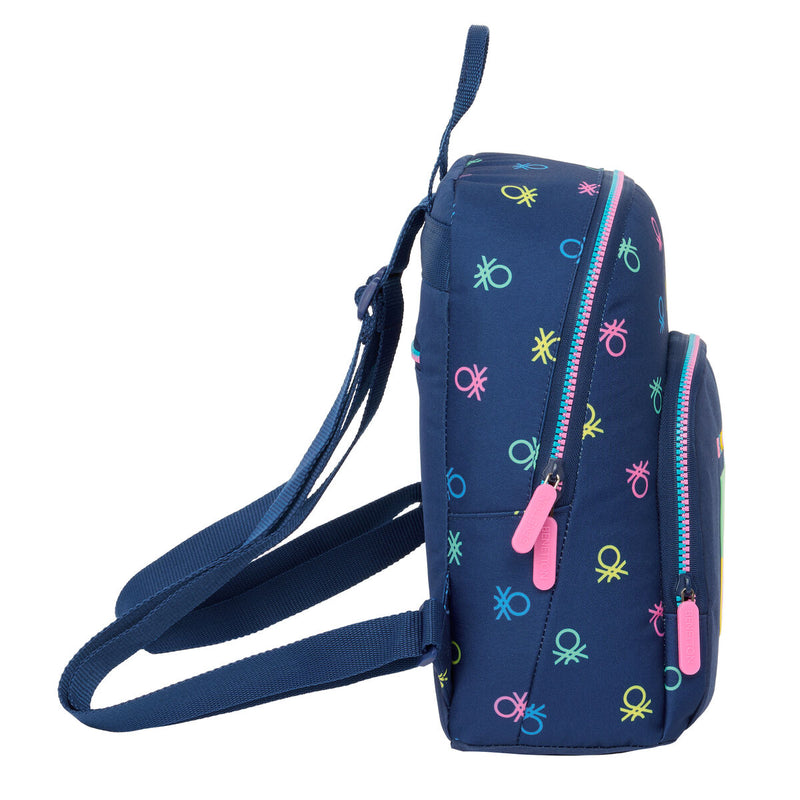 Rygsæk Benetton Cool Mini Marineblå 25 x 30 x 13 cm