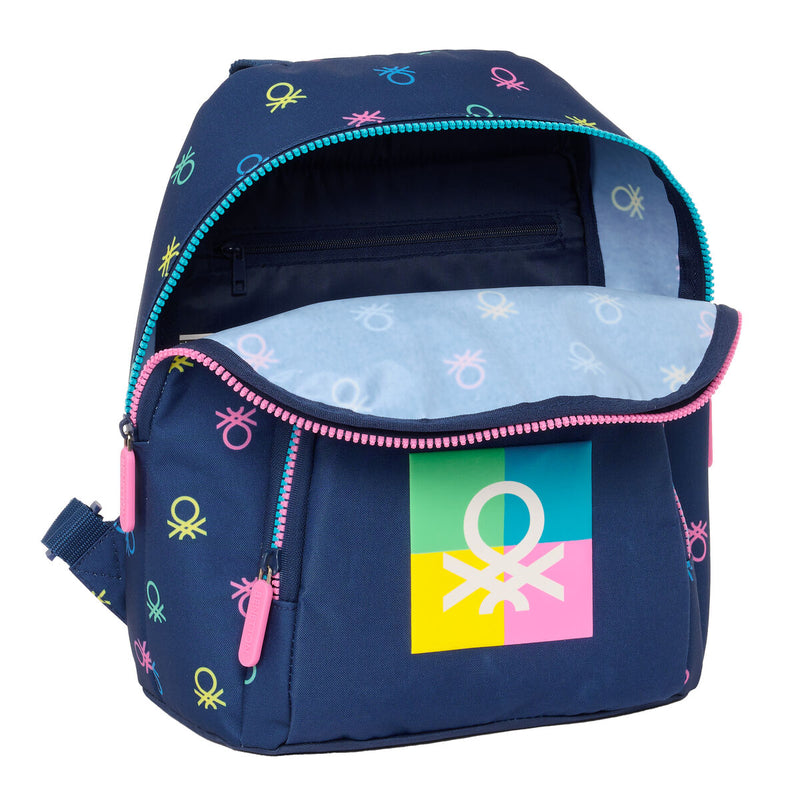 Rygsæk Benetton Cool Mini Marineblå 25 x 30 x 13 cm