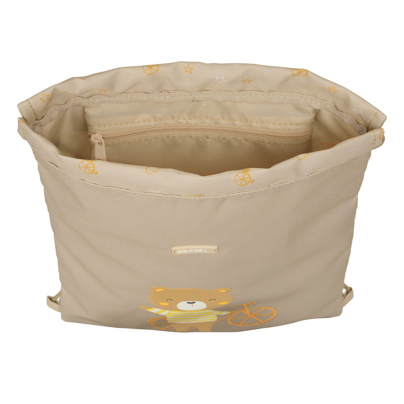 Rygsæk med Snore Safta Osito Beige 26 x 34 x 1 cm