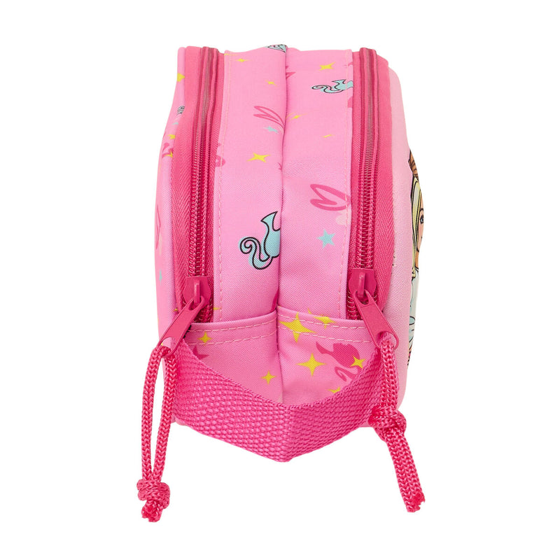 Dobbelt carry-all Barbie Pink Fuchsia 21 x 8 x 6 cm 3D
