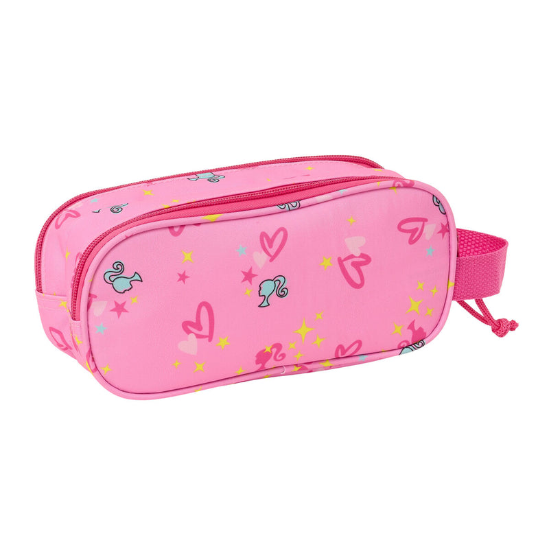 Dobbelt carry-all Barbie Pink Fuchsia 21 x 8 x 6 cm 3D