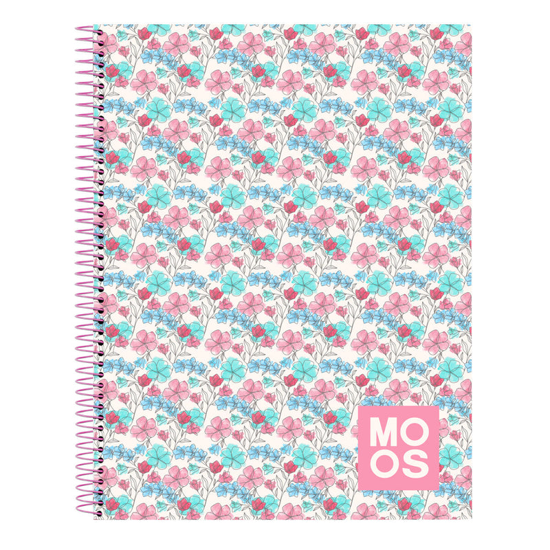 Notesbog Moos Flores Multifarvet A4 120 Ark