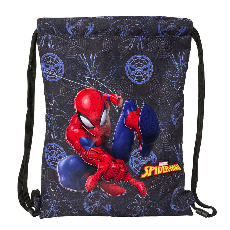 Rygsæk med Snore Spider-Man Attack Sort 26 x 34 x 1 cm