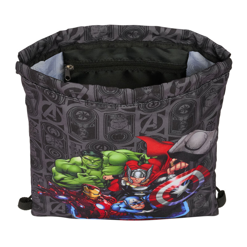 Rygsæk med Snore The Avengers Vendetta Sort 26 x 34 x 1 cm