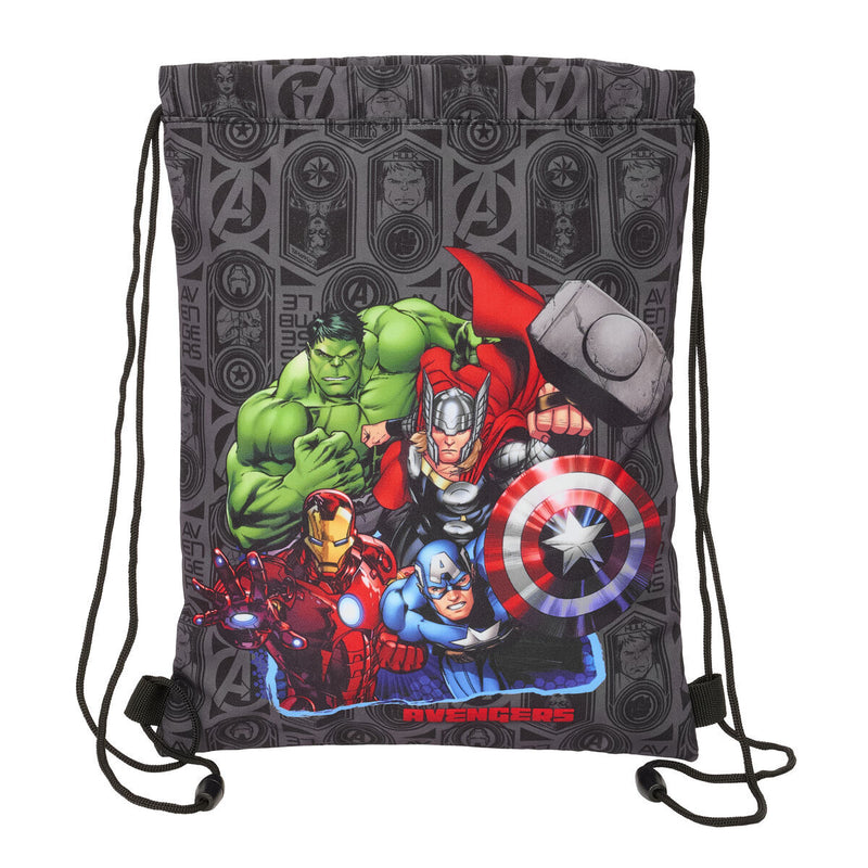 Rygsæk med Snore The Avengers Vendetta Sort 26 x 34 x 1 cm