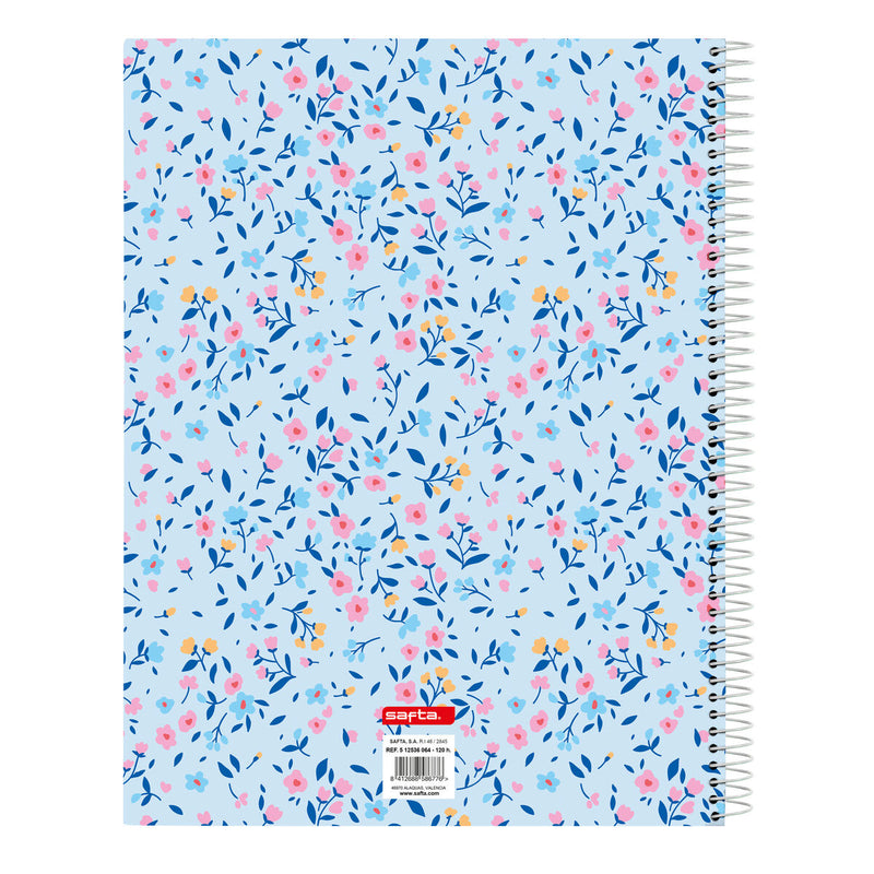 Notesbog Vicky Martín Berrocal Paraíso Blå Pink A4 120 Ark