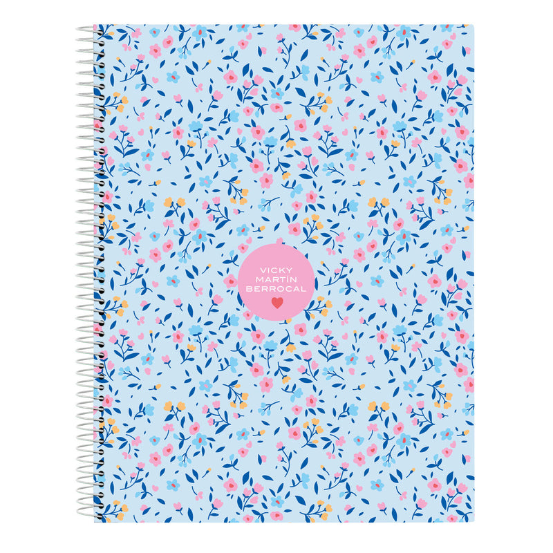 Notesbog Vicky Martín Berrocal Paraíso Blå Pink A4 120 Ark