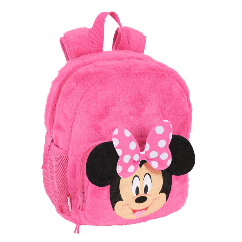 Skoletaske Minnie Mouse Pink 22 x 27 x 10 cm