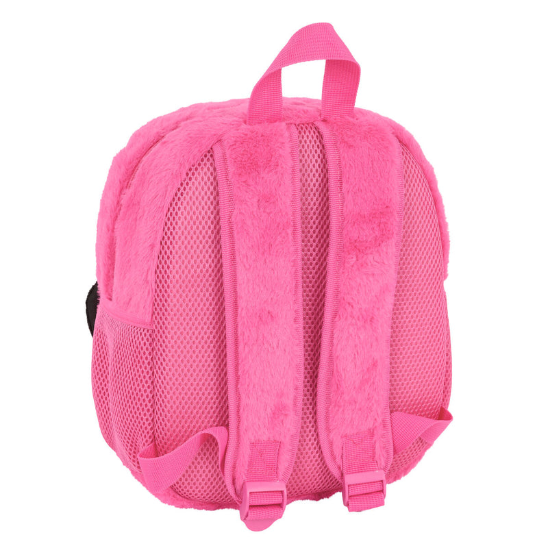 Skoletaske Minnie Mouse Pink 22 x 27 x 10 cm
