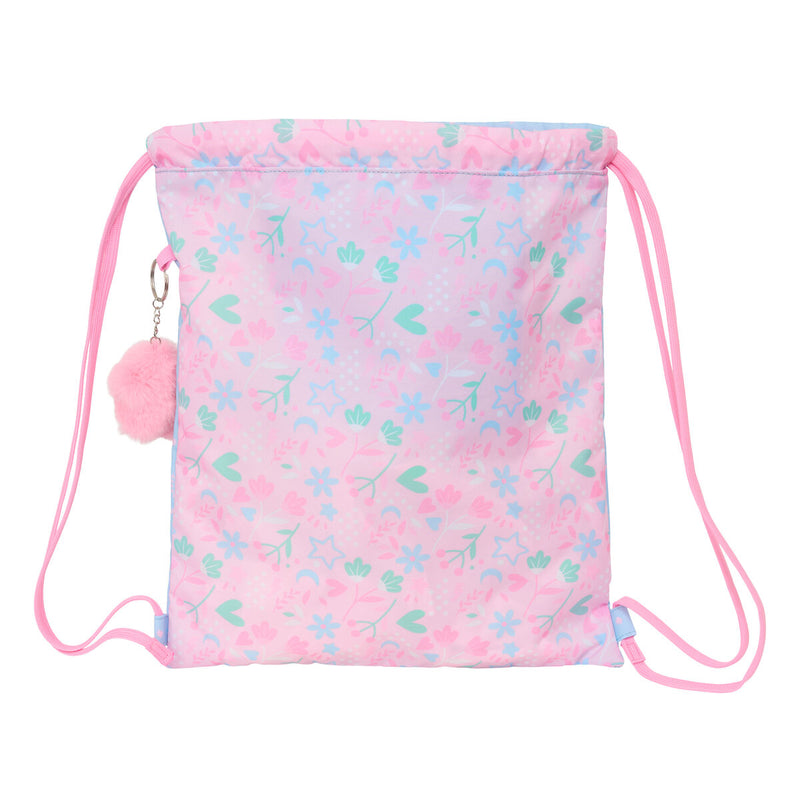 Rygsæk med Snore BlackFit8 Smile Blå Pink 35 x 40 x 1 cm