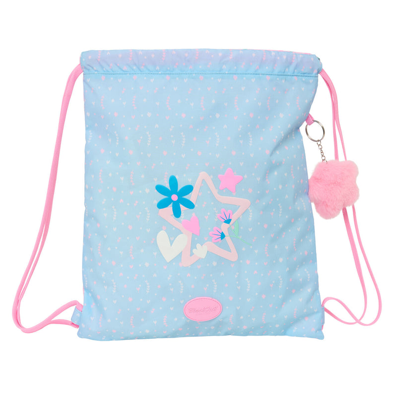 Rygsæk med Snore BlackFit8 Smile Blå Pink 35 x 40 x 1 cm
