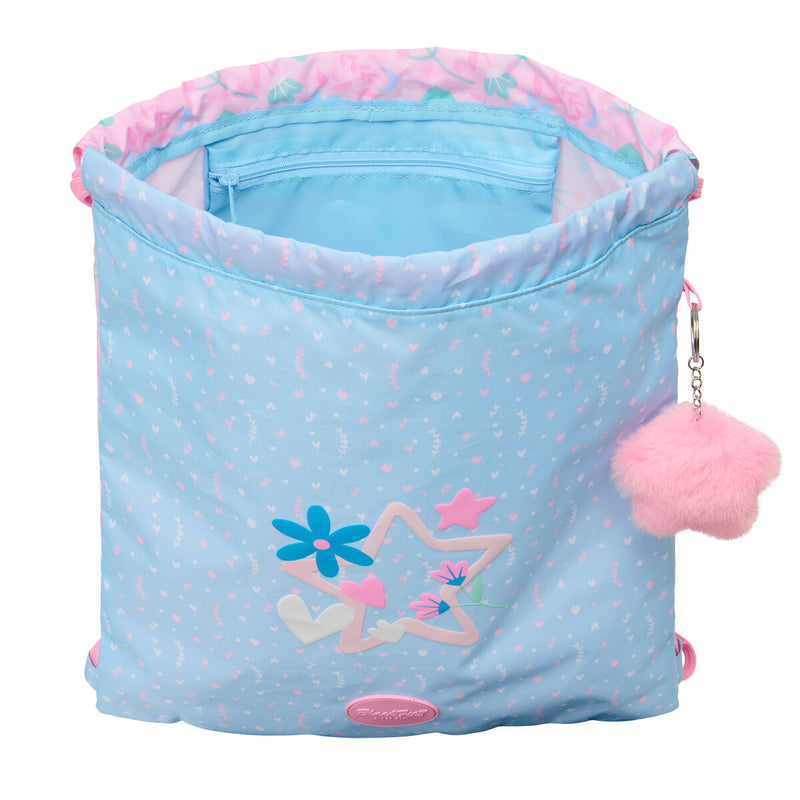 Rygsæk med Snore BlackFit8 Smile Blå Pink 35 x 40 x 1 cm