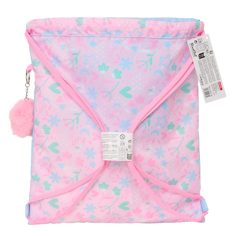 Rygsæk med Snore BlackFit8 Smile Blå Pink 35 x 40 x 1 cm