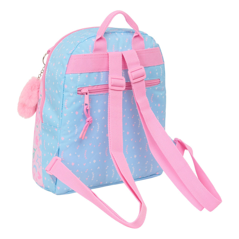 Rygsæk BlackFit8 Smile Pink Lyseblå 25 x 30 x 13 cm Mini
