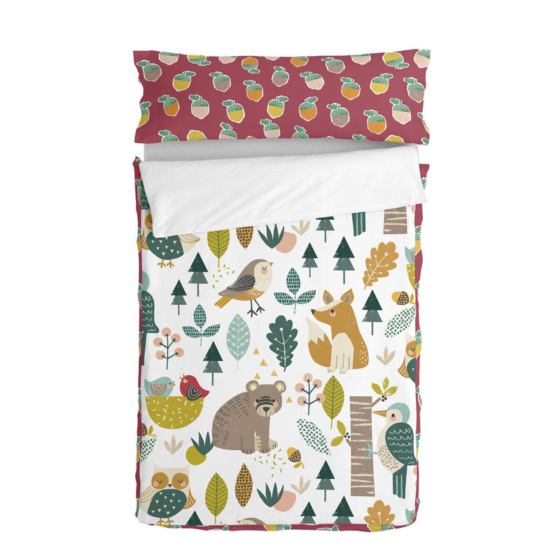 Vatteret sengetøj med lynlås HappyFriday Moshi Moshi Harvestwood Multifarvet 42 x 20 x 50 cm