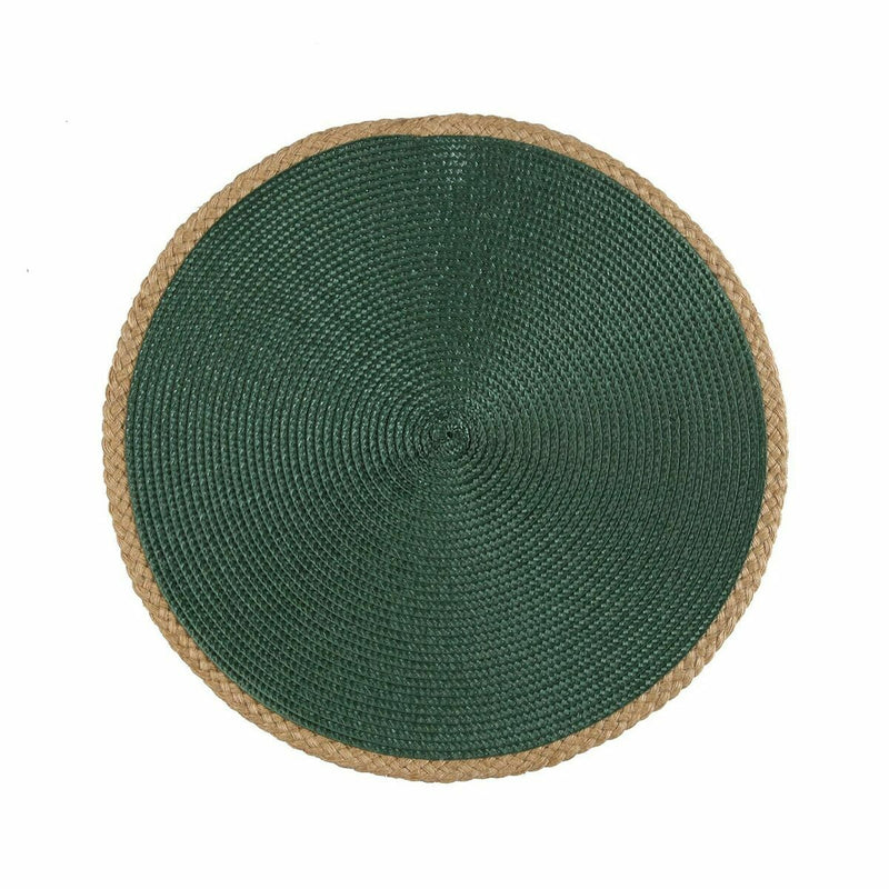 Dækkeserviet Versa Grøn Jute polypropylen Vand-hyciant 38 x 38 cm