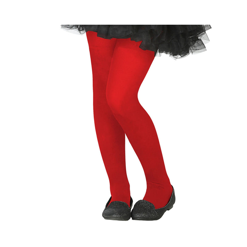 Kostume nylonstrømper 59289 Rød Kostume Pige (Refurbished A)