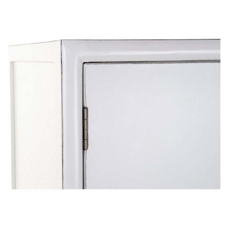 Skab DKD Home Decor Hvid Gylden Metal Poppel 120 x 50 x 175 cm