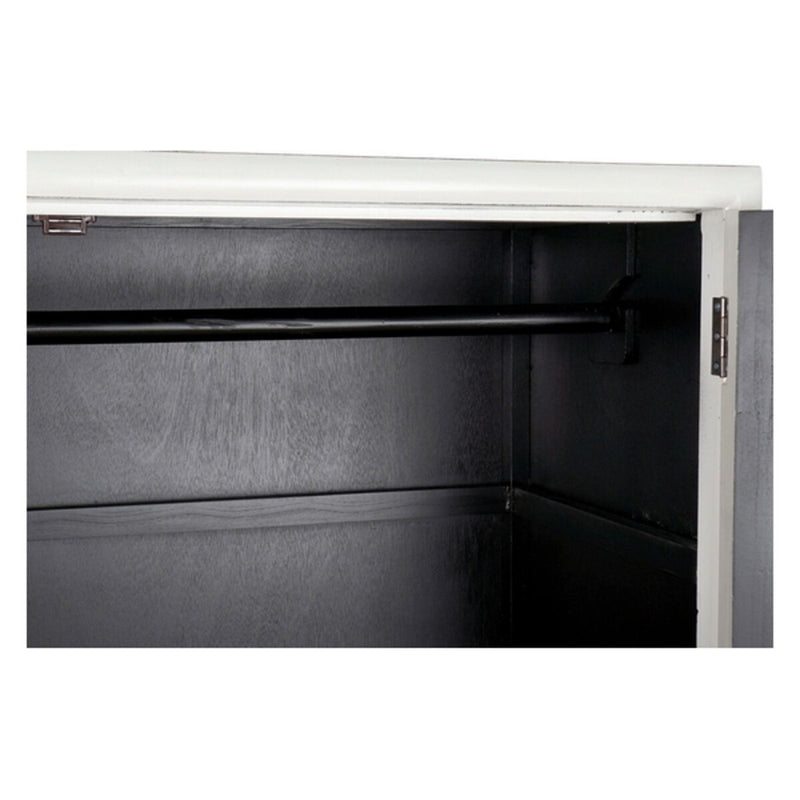 Skab DKD Home Decor Hvid Gylden Metal Poppel 120 x 50 x 175 cm