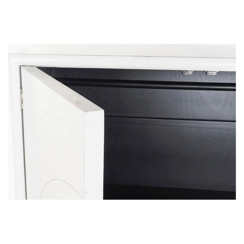 Skab DKD Home Decor Hvid Gylden Metal Poppel 120 x 50 x 175 cm