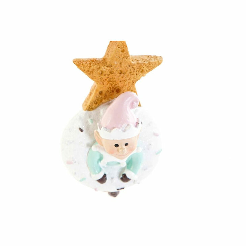 Hængende dekoration DKD Home Decor Jul Harpiks (2 pcs) (5.5 x 5 x 9 cm)