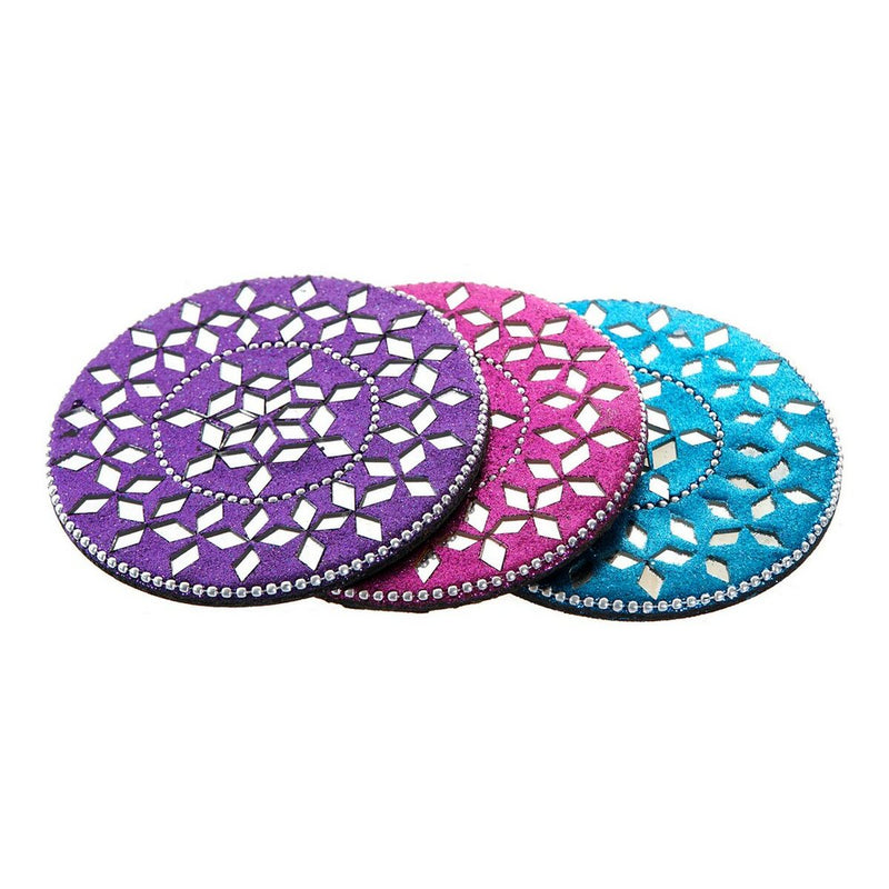 Varmebrikker DKD Home Decor Aluminium Træ MDF (3 pcs)