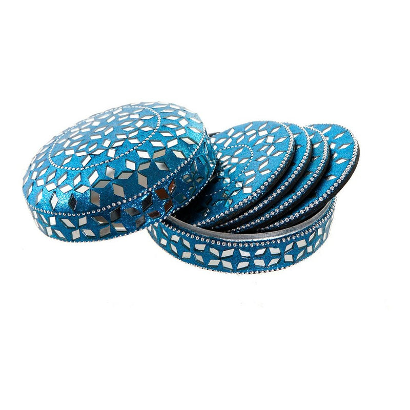 Varmebrikker DKD Home Decor Aluminium Træ MDF (3 pcs)