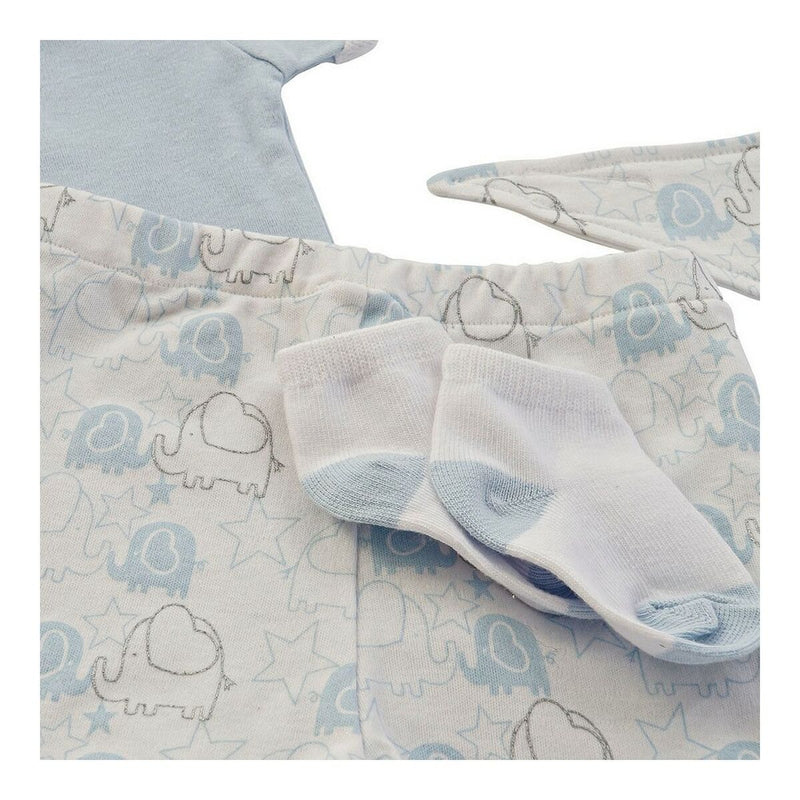 Gavesæt til baby DKD Home Decor BE-180261 Blå Hvid Pink (2 enheder)